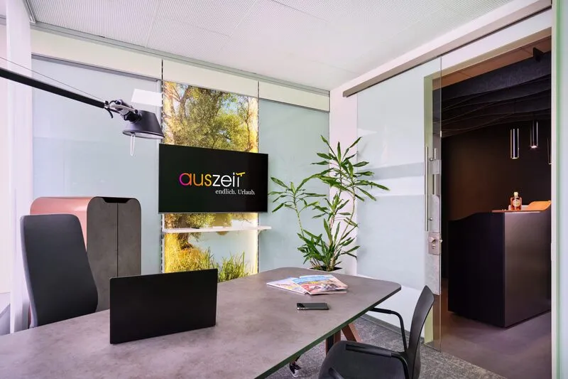 Arbeitsbereich im Auszeit Reise-Atelier in Hemhofen