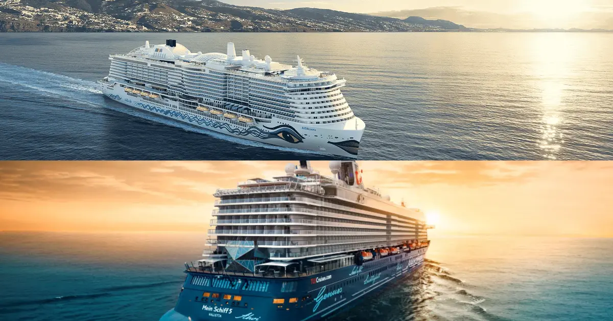 AIDAcosma und Mein Schiff 5 im direkten Reederei-Vergleich