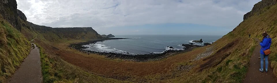 Die Basaltküste am Giant's Causeway in Nordirland